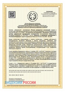 Приложение к сертификату для ИП Еманжелинск Сертификат СТО 03.080.02033720.1-2020